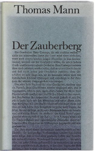 Beispielbild fr Der Zauberberg zum Verkauf von medimops