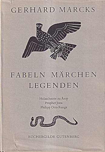 Beispielbild fr Fabeln, Mrchen, Legenden. Holzschnitte zu sop, Prophet Jona, Philipp Otto Runge. Herausgegeben von Hans Marquardt und Henrik Hanstein. zum Verkauf von Antiquariat Nam, UstId: DE164665634