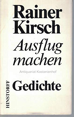 9783763243273: Ausflug machen. Gedichte.