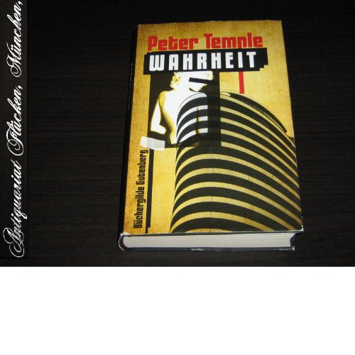 Imagen de archivo de Wahrheit [Hardcover] Peter Temple a la venta por tomsshop.eu