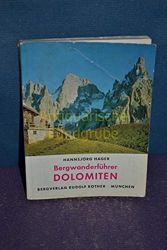 Imagen de archivo de Bergwanderfhrer Dolomiten a la venta por Bernhard Kiewel Rare Books