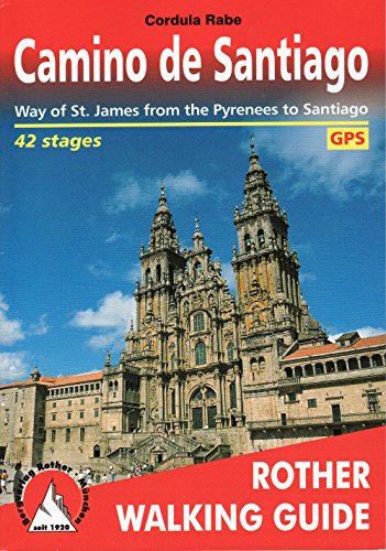 Stock image for Camino de Santiago - Way of St James from the Pyrenees to Santiago (Rother Walking Guide) for sale by WorldofBooks