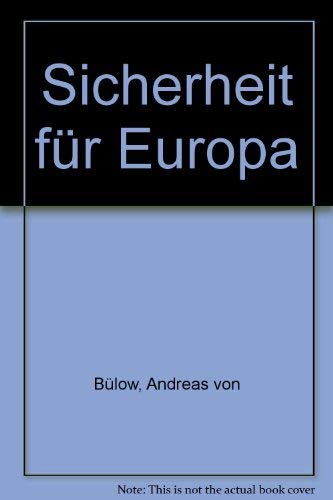 Beispielbild für Sicherheit für Europa zum Verkauf von Bernhard Kiewel Rare Books
