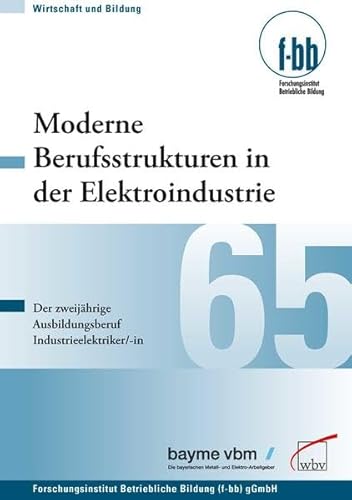 9783763936113: Moderne Berufsstrukturen in der Elektroindustrie: Der zweijhrige Ausbildungsberuf Industrieelektriker/-in