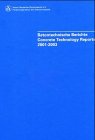 Stock image for Betontechnische Berichte 2001-2003; Concrete Technology Reports 2001-2003 for sale by Buchmarie