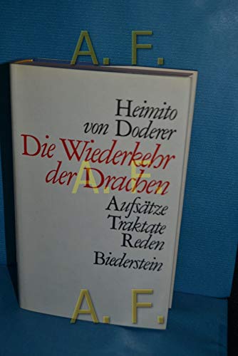 9783764201357: Die Wiederkehr Der Drachen by Heimito Von Doderer (1970, Book): Aufsatze, Traktate, Reden