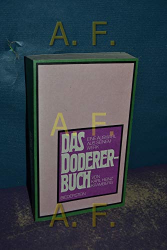 Stock image for Das Doderer - Buch. Eine Auswahl aus dem Werk Heimito von Doderers for sale by medimops