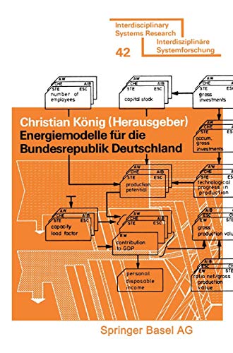 9783764309305: Energiemodelle Fur Die Bundesrepublik Deutschland (Interdisciplinary Systems Research)