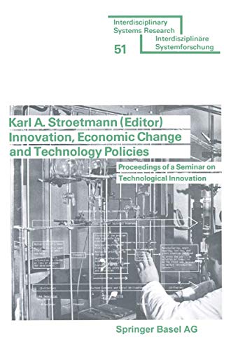 Stock image for Innovation, Economic Change and Technology Policies for sale by Kennys Bookshop and Art Galleries Ltd.