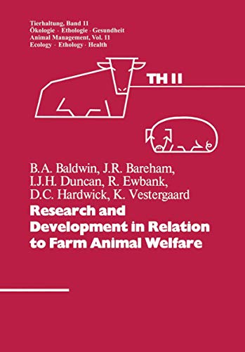 Beispielbild fr Research and Development in Relation to Farm Animal Welfare zum Verkauf von Revaluation Books