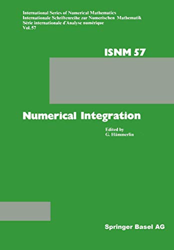 Numerical Integration: Proceedings of the Conference Held at the Mathematisches Forschungsinstitu...