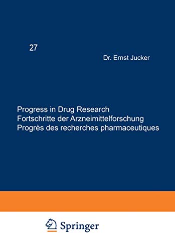 Beispielbild fr Progress in Drug Research, Vol. 27 zum Verkauf von Books Puddle