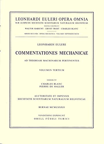 9783764314507: Commentationes Mechanicae Et Astronomicae Ad Scientiam Navalem Pertinentes: 2 / 20