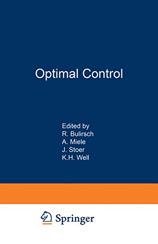 Beispielbild fr Optimal Control: Calculus of Variations, Optimal Control Theory and Numerical Methods. zum Verkauf von Antiquariat Bernhardt