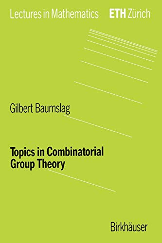 Stock image for Topics in Combinatorial Group Theory for sale by Ammareal