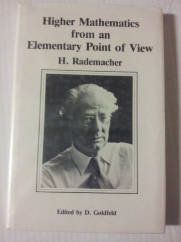 Imagen de archivo de Higher Mathematics from an Elementary Point of View a la venta por harvardyard