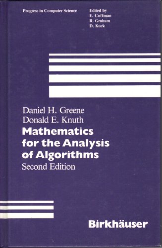 Imagen de archivo de Mathematics for the Analysis of Algorithms a la venta por Anybook.com