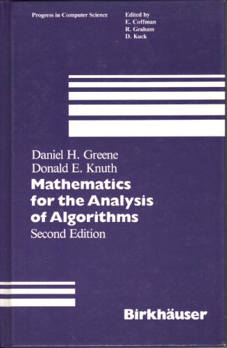 Stock image for Mathematics for the Analysis of Algorithms for sale by Better World Books