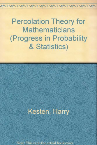 9783764331078: Percolation Theory for Mathematics