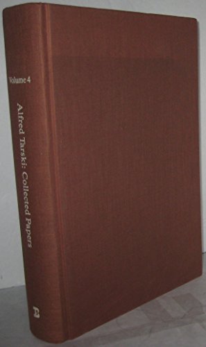 9783764332839: Alfred Tarski Vol 4 1958-79