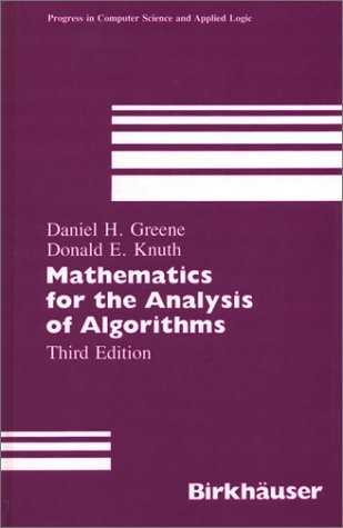 9783764335151: Mathematics for the Analysis of Algorithms: v. 1 (Progress in Computer Science S.)