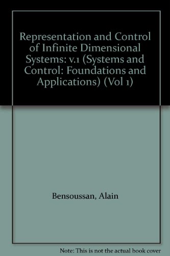 Stock image for Representation and control of infinite dimensional systems (Systems & control) for sale by dsmbooks