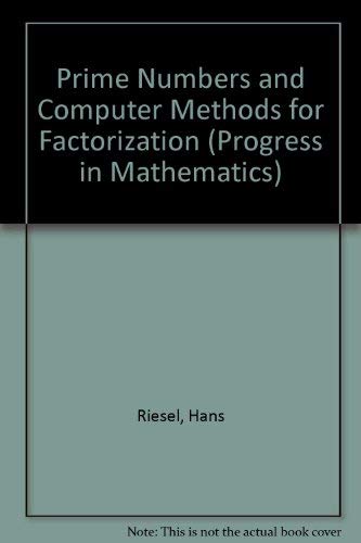 Immagine dell'editore per Prime Numbers and Computer Methods for Factorization (Progress in Mathematics) venduto da Buchpark