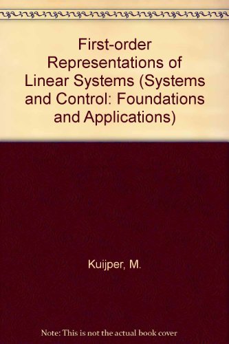 9783764337544: First-order Representations of Linear Systems
