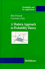 9783764338077: A Modern Approach to Probability Theory (Systems & Control)