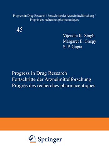 Beispielbild fr Progress In Drug Research, Volume 45 zum Verkauf von Romtrade Corp.