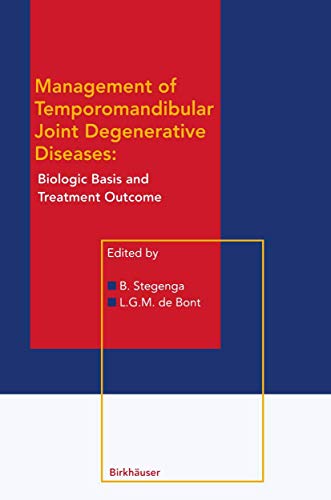 Imagen de archivo de Management Of Temporomandibular Joint Degenerative Diseases - Biologic Basis And Treatment Outcome a la venta por Romtrade Corp.