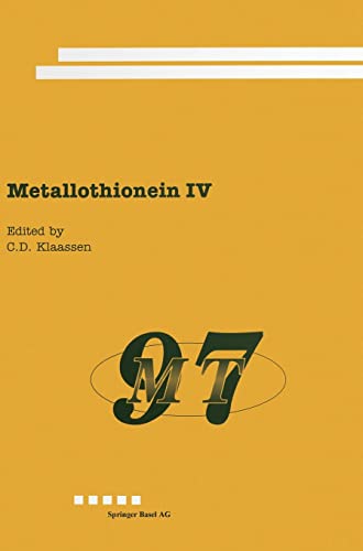Imagen de archivo de Metallothionein IV a la venta por Revaluation Books