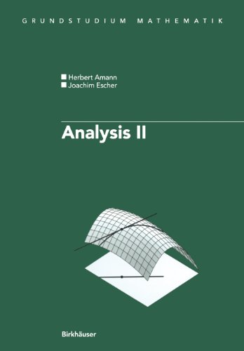 Beispielbild fr Analysis, Bd.2 (Grundstudium Mathematik) Amann, Herbert and Escher, Joachim zum Verkauf von online-buch-de