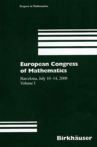9783764364175: European Congress of Mathematics: Barcelona, July 10-14, 2000, Volume I: 201 (Progress in Mathematics)