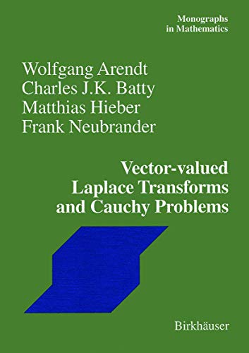 Stock image for Vector-Valued Laplace Transforms and Cauchy Problems for sale by Phatpocket Limited