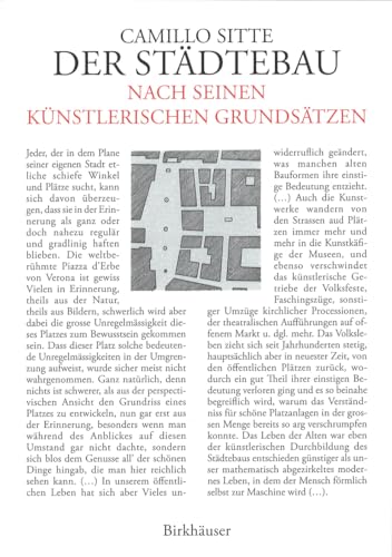 Der StÃ¤dtebau nach seinen kÃ¼nstlerischen GrundsÃ¤tzen: vermehrt um Â«GrossstadtgrÃ¼nÂ» (German Edition) (9783764366926) by Sitte, Camillo