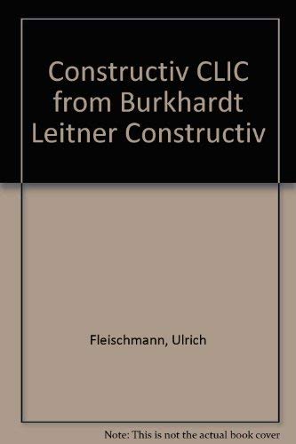9783764367886: constructiv CLIC from Burkhardt Leitner constructiv