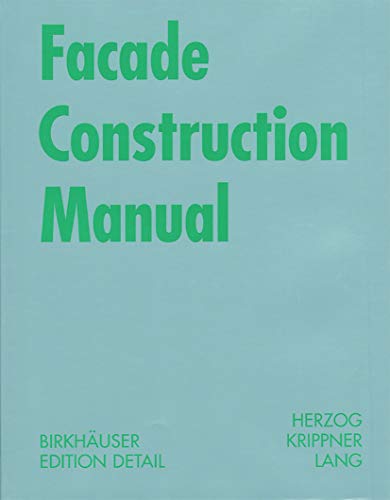 9783764371098: Facade Construction Manual (DETAIL Construction Manuals)