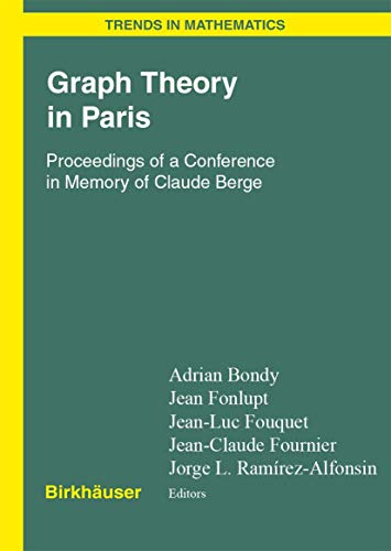 Imagen de archivo de Graph Theory in Paris a la venta por Books Puddle