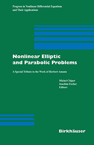 Stock image for Nonlinear Elliptic And Parabolic Problems for sale by Basi6 International