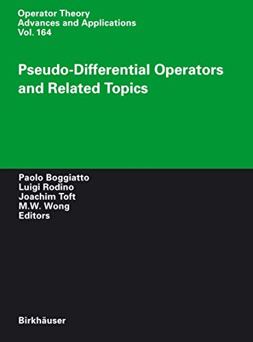 Stock image for Pseudo-differential operators and related topics. for sale by Universittsbuchhandlung Herta Hold GmbH