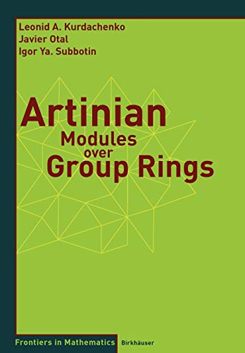 9783764377649: Artinian Modules over Group Rings