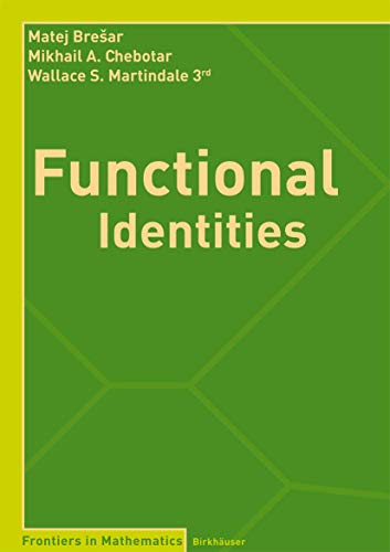 Imagen de archivo de Functional Identities a la venta por Chiron Media