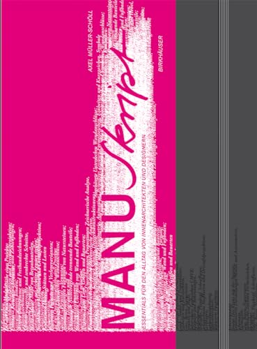 9783764378196: Manuskript: Essentials F R Den Alltag Von Innenarchitekten Und Designern