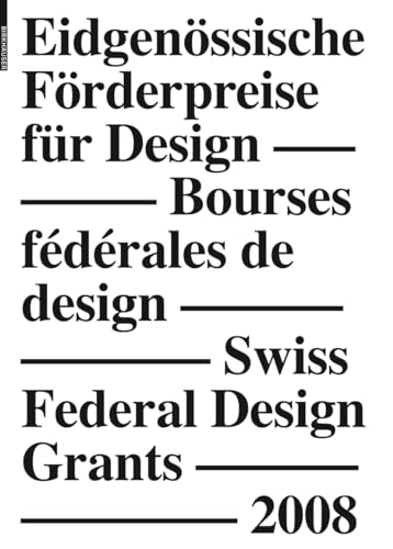 Beispielbild fr Swiss Federal Design Grants 2008 zum Verkauf von Blackwell's