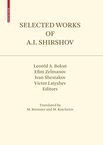 Stock image for Selected Works of A.I. Shirshov. for sale by Gast & Hoyer GmbH