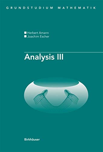 Beispielbild fr Analysis III (Grundstudium Mathematik) zum Verkauf von medimops