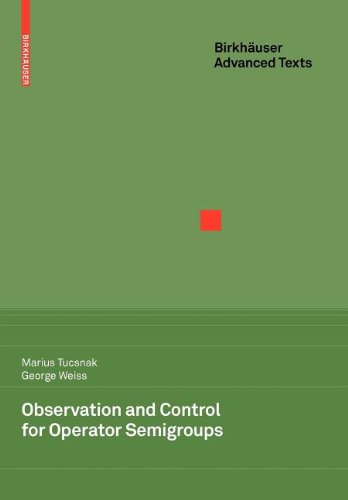 9783764399078: Observation and Control for Operator Semigroups