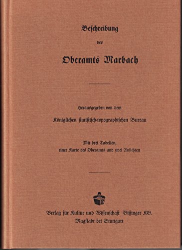 Beispielbild fr Beschreibung des Oberamts Marbach zum Verkauf von medimops