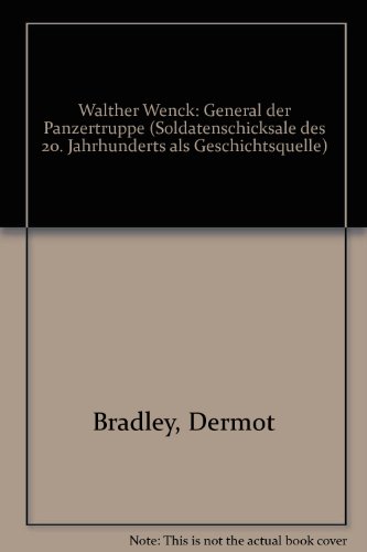 9783764812836: Walther Wenck, General der Panzertruppe